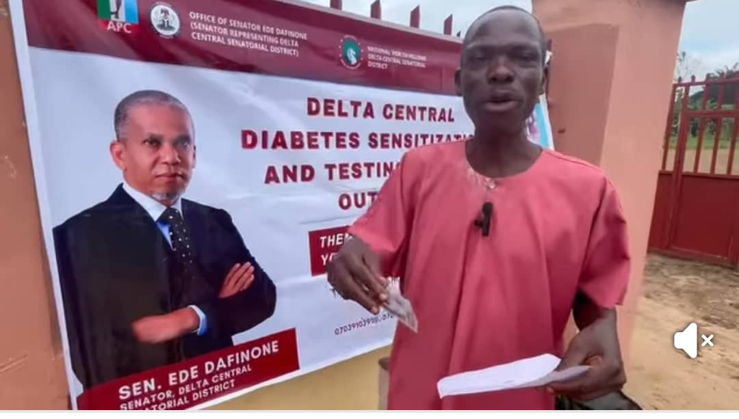 Dafinone’s Free Health Outreach moves to Aghalokpe, screened over 200 residents for diabetes, TB, Eye defects, others