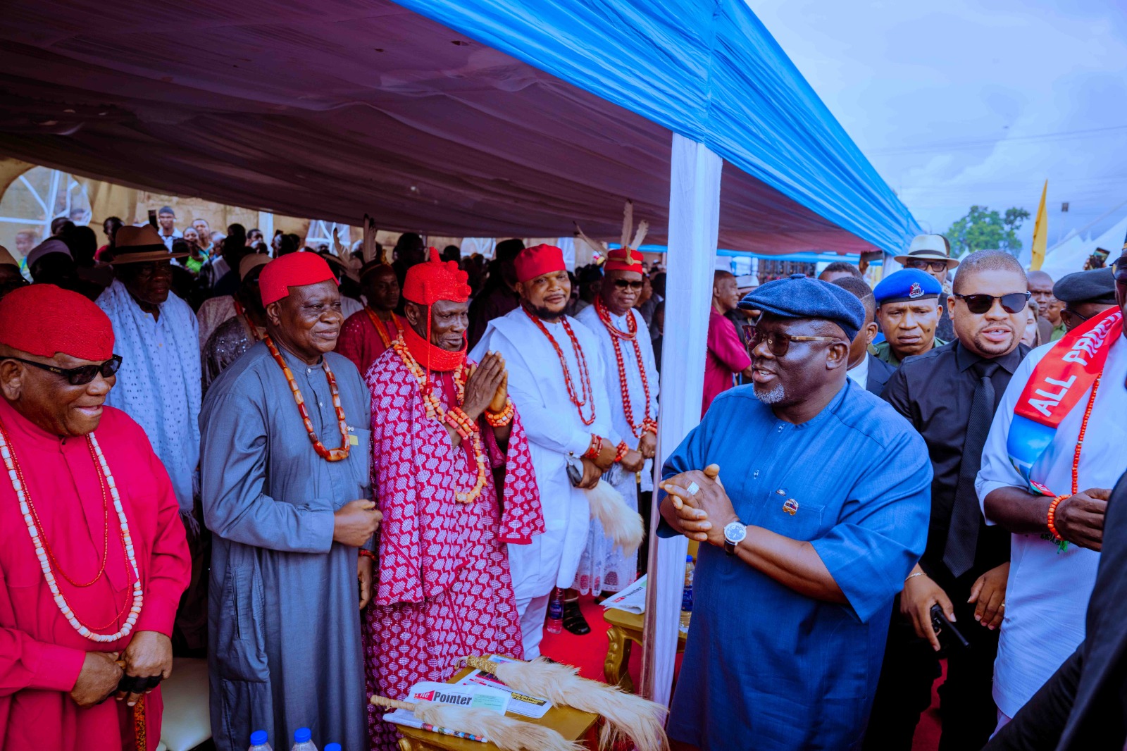 Despite Heavy Down Pour, Oborevwori Flags Off ₦21.3 Billion Ugbolu–Okpanam Road Project